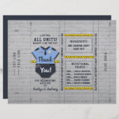 Politieagent Baby shower DIY Snoep Bar Wrapper (Voorkant / Achterkant)