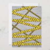 Politieagent Baby shower Kaart (Achterkant)