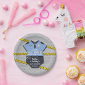 Politieagent Baby shower Papieren Bordje (Feest)