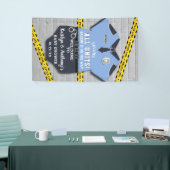 Politieagent Baby shower Welkom Spandoek (Beurs)