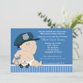 Politieagent Baby Zwangerschap Baby Cop Kaart (Staand voorkant)