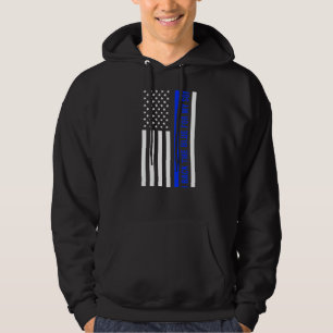 Politieagent Badge I Draag blauw voor mijn zoon am Hoodie
