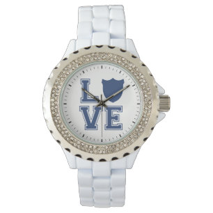 Politieagent Badge - L O V E Horloge
