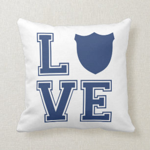 Politieagent Badge - L O V E Kussen
