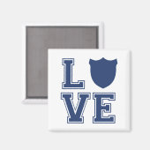 Politieagent Badge - L O V E Magneet (Voorkant / Achterkant)