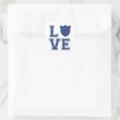 Politieagent Badge - L O V E Vierkante Sticker (Tas)