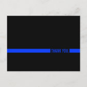 Politieagent bedankt briefkaart (Voorkant)