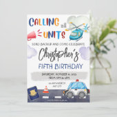 Politieagent Birthday Kaart (Staand voorkant)