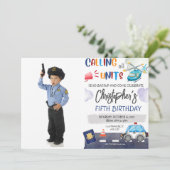 Politieagent Birthday Kaart (Staand voorkant)