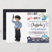 Politieagent Birthday Kaart (Voorkant / Achterkant)