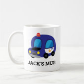 Politieagent Car Funny Policeman Gift Koffiemok (Links)