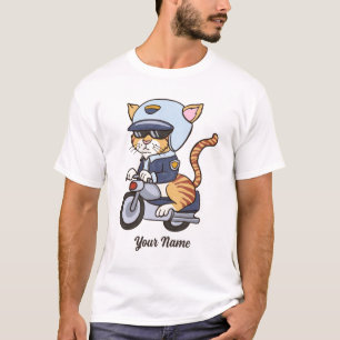 Politieagent Cat - Cool Traffic Cop Cat Lover T-shirt