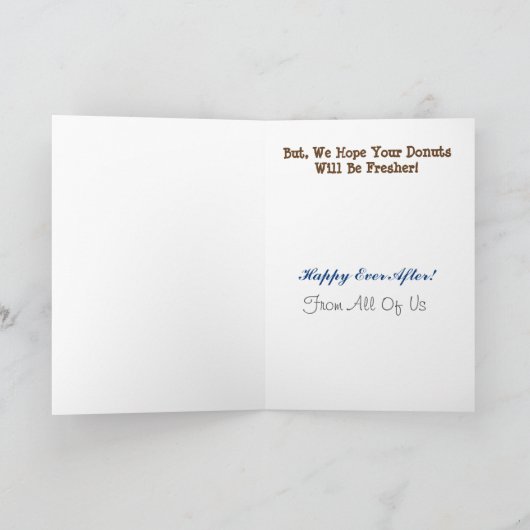 Politieagent Cop Pensioen Wenskaart Kaart (Binnen)