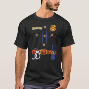 Politieagent Costume Halloween voor kinderen Unifo T-shirt
