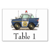 Politieagent crusier Cop auto Kaart (Voorkant)