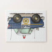Politieagent crusier Cop auto Legpuzzel (Horizontaal)