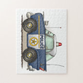 Politieagent crusier Cop auto Legpuzzel (Verticaal)