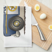 Politieagent crusier Cop auto Theedoek (Quarter Fold)