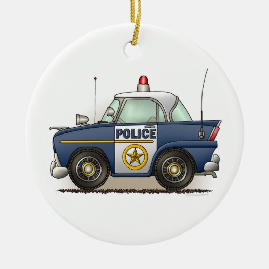 Politieagent crusier Cop Car Ornament (Voorkant)