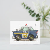 Politieagent crusier Cop Post Card Briefkaart (Staand voorkant)
