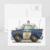 Politieagent crusier Cop Post Card Briefkaart (Voorkant / Achterkant)