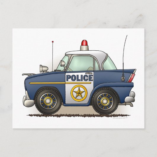 Politieagent crusier Cop Post Card Briefkaart (Voorkant)