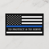 Politieagent Custom Logo Cop Wetshandhaving Visitekaartje (Achterkant)