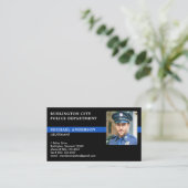Politieagent Custom Photo Cop Law Enforcement Visitekaartje (Staand voorkant)