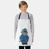 Politieagent Dog Schort (Gedragen)