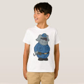 Politieagent Dog T-shirt (Voorkant volledig)