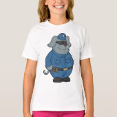 Politieagent Dog T-shirt (Voorkant)