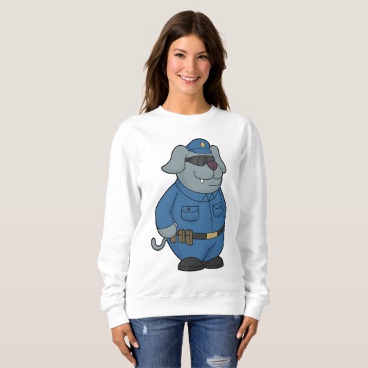 Politieagent Dog Trui (Voorkant volledig)