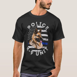 Politieagent Duitse politie van Shepherd K9 T-shirt