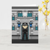 Politieagent en Kaart van het politiebureau (Gele Bloem)