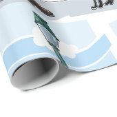 Politieagent en zwarte kat cadeaupapier (Rol Hoek)