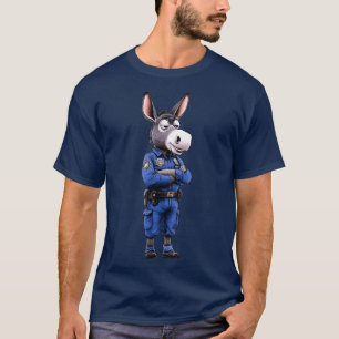 Politieagent ezel T-shirt