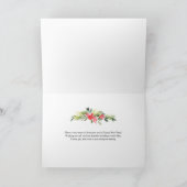 Politieagent familie | Kerstvakantie foto Kaart (Binnen)