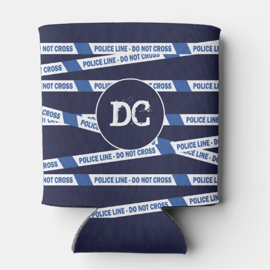 Politieagent Fun Crime Scene Kruis Tape niet Blikjeskoeler (Achterkant)