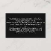 Politieagent Gebed Bulk Dunne Blauwe Lijn Visitekaartje (Achterkant)