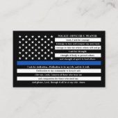 Politieagent Gebed Bulk Dunne Blauwe Lijn Visitekaartje (Voorkant)