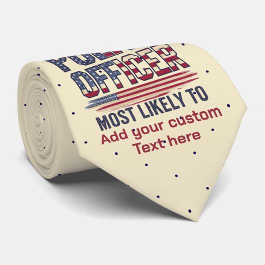 Politieagent geeft hoogstwaarschijnlijk aan USA Pa Stropdas (Opgerold)