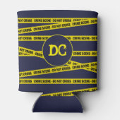 Politieagent Grappige Misdaad Scene Niet Cross Tap Blikjeskoeler (Achterkant)