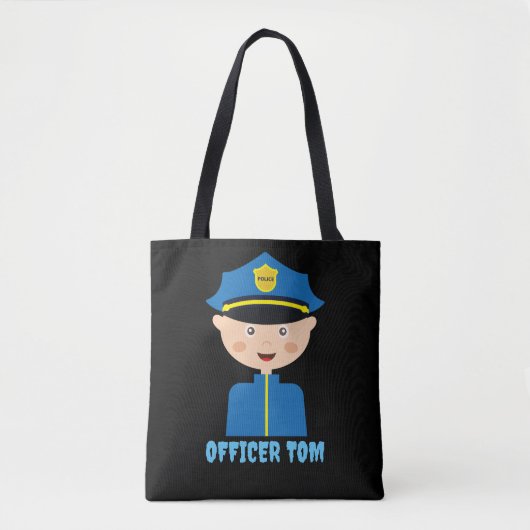 Politieagent Halloween Trick Treat Tote Bag (Voorkant)