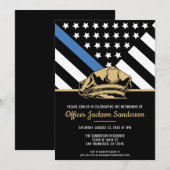 Politieagent Handhaving Pensioenfeest  Kaart (Voorkant / Achterkant)