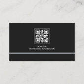 Politieagent Handhaving QR-code Visitekaartje (Achterkant)