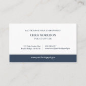 Politieagent Handhaving QR-code Visitekaartje (Voorkant)