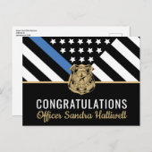 Politieagent Handhaving van de Wet Pensioen Briefkaart (Voorkant / Achterkant)