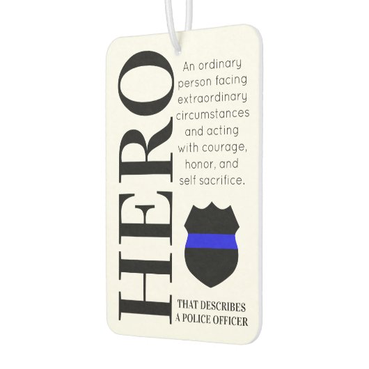 Politieagent Hero Thin Blue Line Dank u Luchtverfrisser (Links)