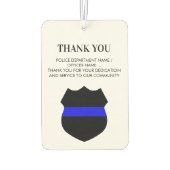 Politieagent Hero Thin Blue Line Dank u Luchtverfrisser (Achterkant)