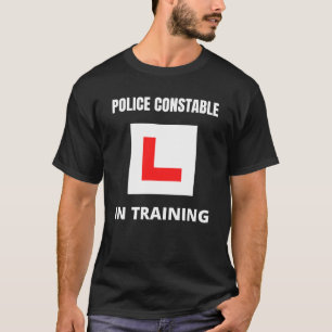 Politieagent in opleiding t-shirt